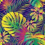 Bright Tropical Pattern with Exotic Fronds-Andriy Lipkan-Framed Art Print