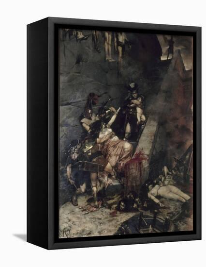 Andromaque-Georges Antoine Rochegrosse-Framed Premier Image Canvas