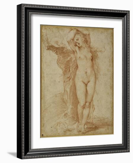 Andromeda Chained to the Rock, 1602-Guiseppe Cesari-Framed Giclee Print