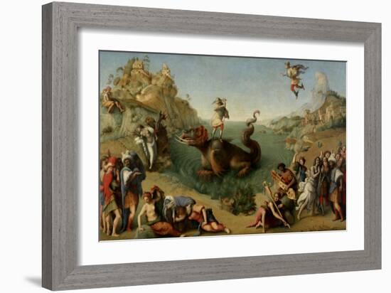 Andromeda Freed by Perseus, 1510-1515-Piero di Cosimo-Framed Giclee Print