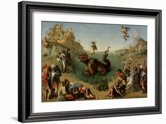 Andromeda Freed by Perseus, 1510-1515-Piero di Cosimo-Framed Giclee Print