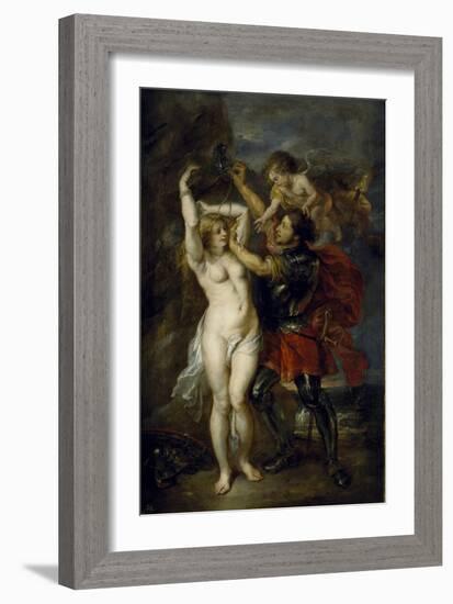 Andromeda Freed by Perseus, 1641-1642-Peter Paul Rubens-Framed Giclee Print