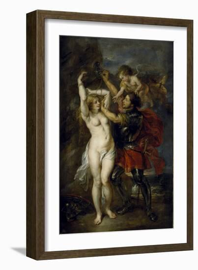 Andromeda Freed by Perseus, 1641-1642-Peter Paul Rubens-Framed Giclee Print