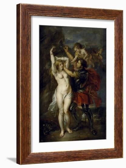 Andromeda Freed by Perseus, 1641-1642-Peter Paul Rubens-Framed Giclee Print