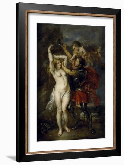 Andromeda Freed by Perseus, 1641-1642-Peter Paul Rubens-Framed Giclee Print