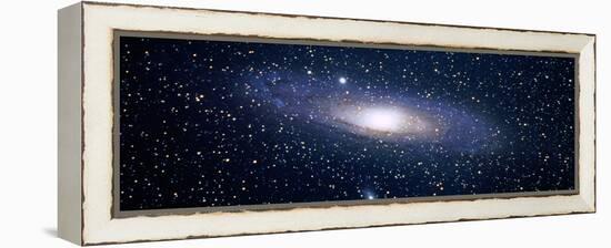 Andromeda Galaxy (Photo Illustration)-null-Framed Stretched Canvas