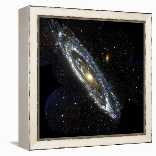 Andromeda Galaxy, UV Image-null-Framed Premier Image Canvas