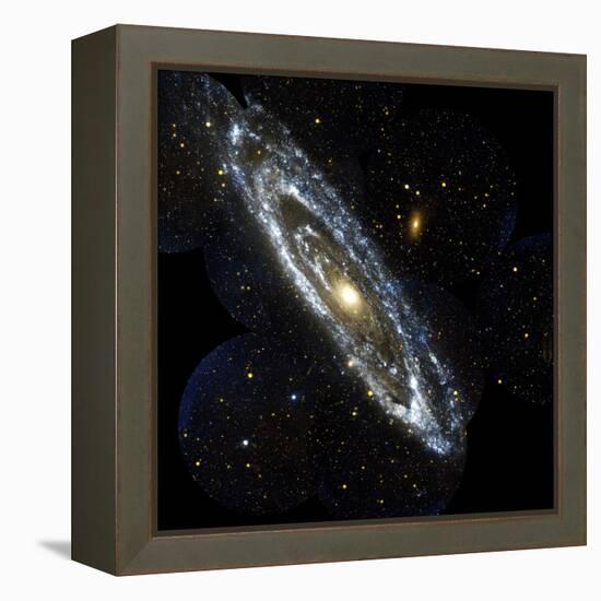 Andromeda Galaxy, UV Image-null-Framed Premier Image Canvas