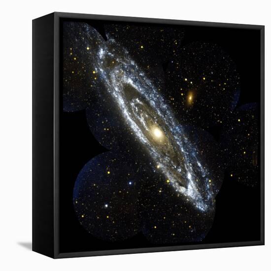 Andromeda Galaxy, UV Image-null-Framed Premier Image Canvas