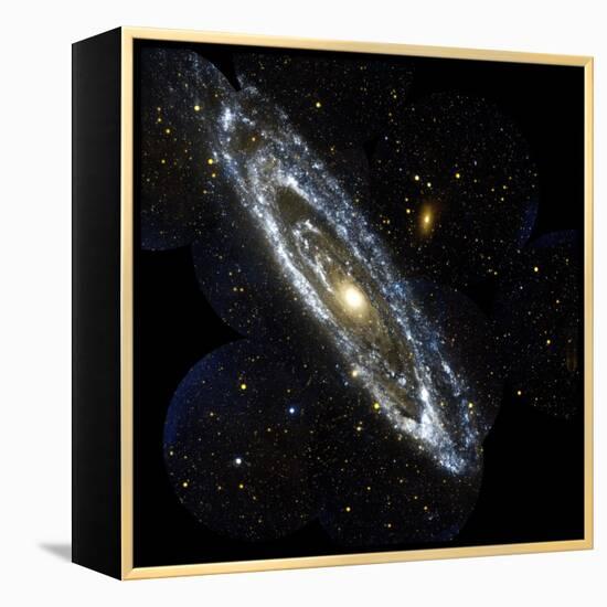 Andromeda Galaxy, UV Image-null-Framed Premier Image Canvas