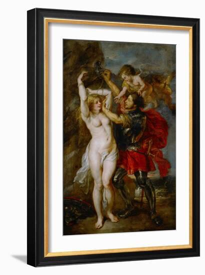 Andromeda Liberated by Perseus-Peter Paul Rubens-Framed Giclee Print