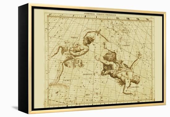 Andromeda Perseus Triangulum-Sir John Flamsteed-Framed Stretched Canvas
