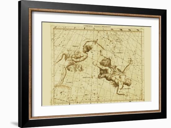 Andromeda Perseus Triangulum-Sir John Flamsteed-Framed Premium Giclee Print