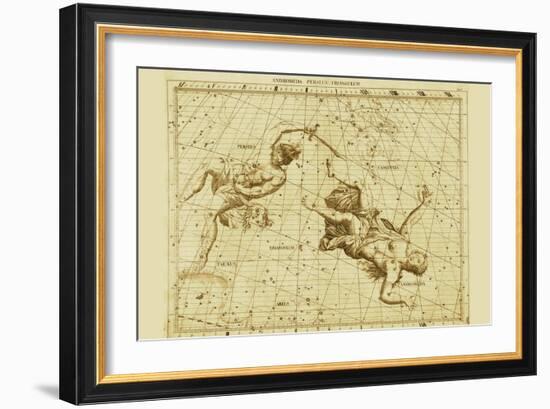 Andromeda Perseus Triangulum-Sir John Flamsteed-Framed Premium Giclee Print