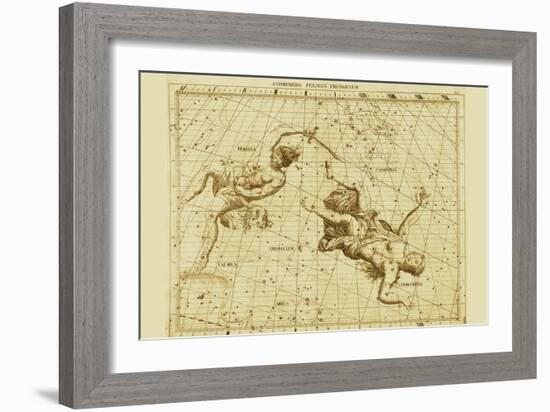 Andromeda Perseus Triangulum-Sir John Flamsteed-Framed Art Print