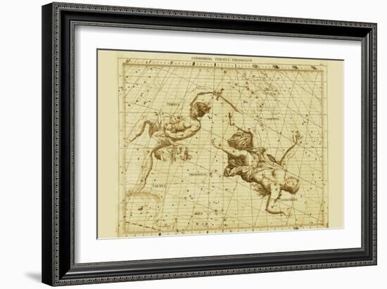 Andromeda Perseus Triangulum-Sir John Flamsteed-Framed Art Print