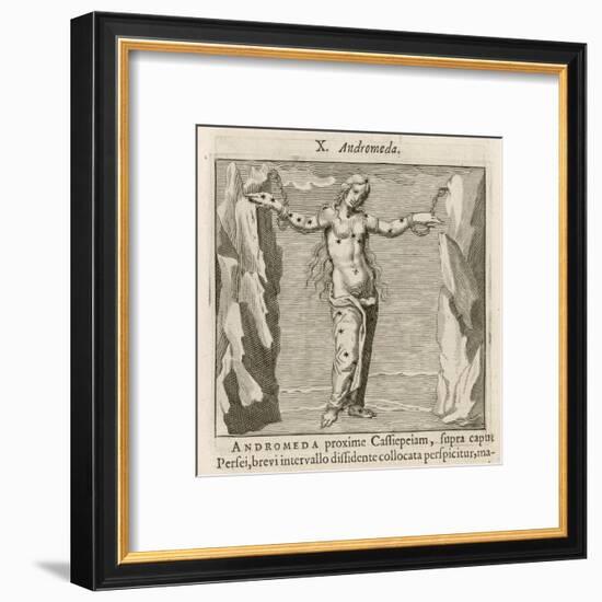 Andromeda Waiting to be Rescued by Perseus-Gaius Julius Hyginus-Framed Art Print