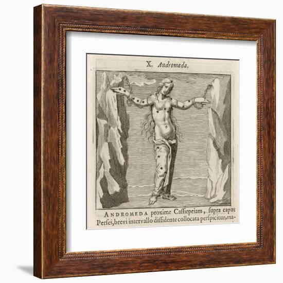 Andromeda Waiting to be Rescued by Perseus-Gaius Julius Hyginus-Framed Art Print