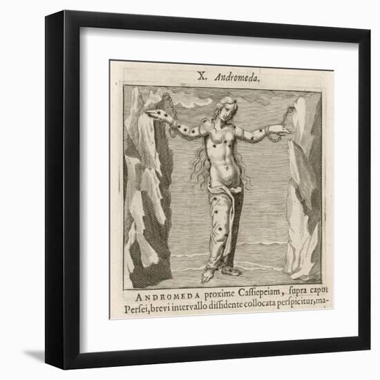 Andromeda Waiting to be Rescued by Perseus-Gaius Julius Hyginus-Framed Art Print