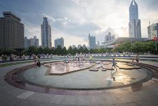 Skyscrapers of Lujiazui, Jin Mao Tower and Shanghai Tower, China-Andy Brandl-Photographic Print