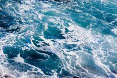 Deep Blue Ominous Ocean Water Background Image.-Andy Dean Photography-Photographic Print