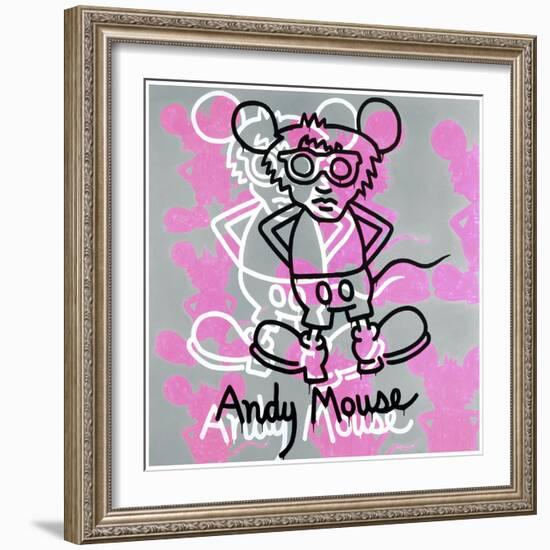 Andy Mouse 1985-Keith Haring-Framed Giclee Print