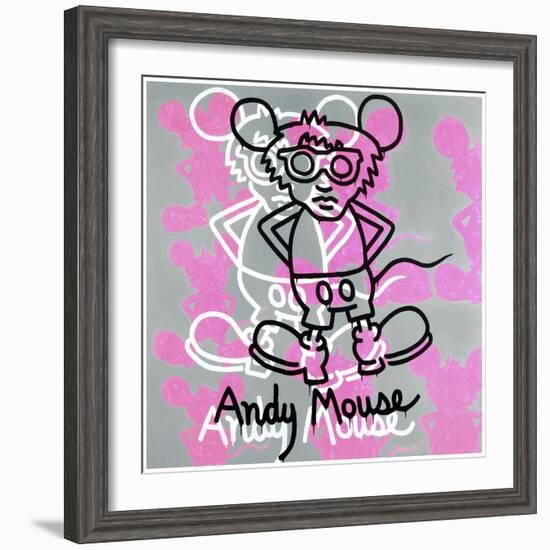 Andy Mouse 1985-Keith Haring-Framed Giclee Print