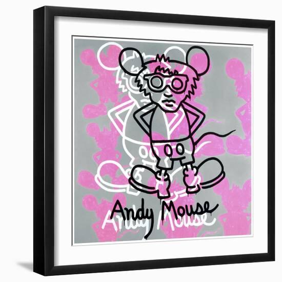 Andy Mouse 1985-Keith Haring-Framed Giclee Print