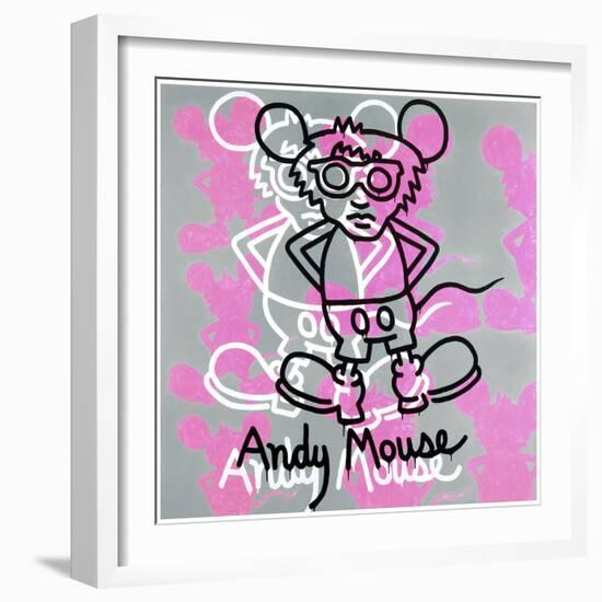 Andy Mouse 1985-Keith Haring-Framed Giclee Print