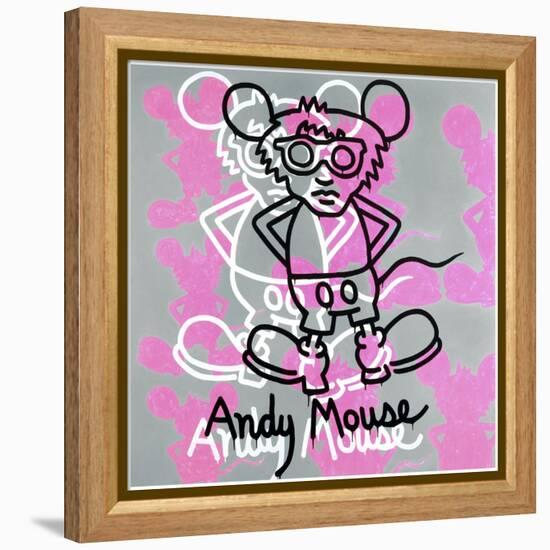 Andy Mouse 1985-Keith Haring-Framed Premier Image Canvas