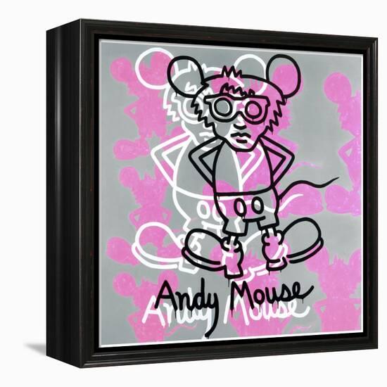 Andy Mouse 1985-Keith Haring-Framed Premier Image Canvas