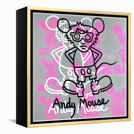 Andy Mouse 1985-Keith Haring-Framed Premier Image Canvas