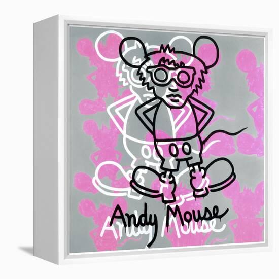 Andy Mouse 1985-Keith Haring-Framed Premier Image Canvas