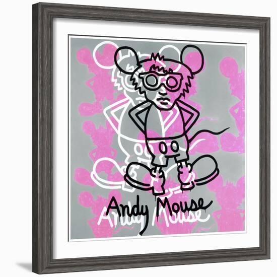 Andy Mouse 1985-Keith Haring-Framed Giclee Print