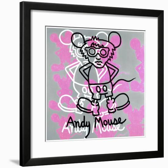 Andy Mouse 1985-Keith Haring-Framed Giclee Print