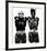 Andy Warhol and Jean-Michel Basquiat-Michael Halsband-Framed Art Print