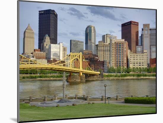 Andy Warhol Bridge (7th Street Bridge) and Allegheny River, Pittsburgh, Pennsylvania, United States-Richard Cummins-Mounted Photographic Print