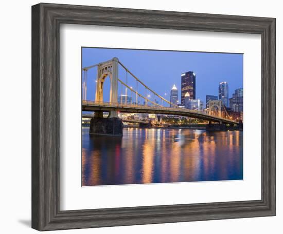 Andy Warhol Bridge (7th Street Bridge) over the Allegheny River, Pittsburgh, Pennsylvania, United S-Richard Cummins-Framed Photographic Print