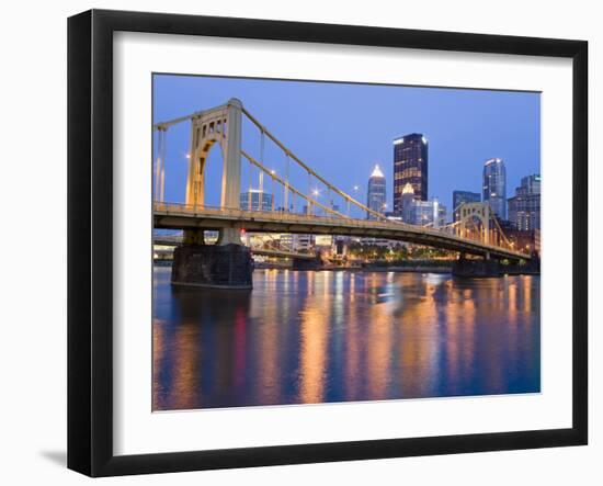 Andy Warhol Bridge (7th Street Bridge) over the Allegheny River, Pittsburgh, Pennsylvania, United S-Richard Cummins-Framed Photographic Print