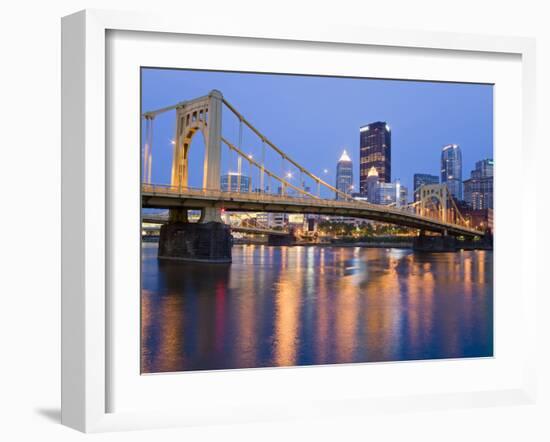 Andy Warhol Bridge (7th Street Bridge) over the Allegheny River, Pittsburgh, Pennsylvania, United S-Richard Cummins-Framed Photographic Print