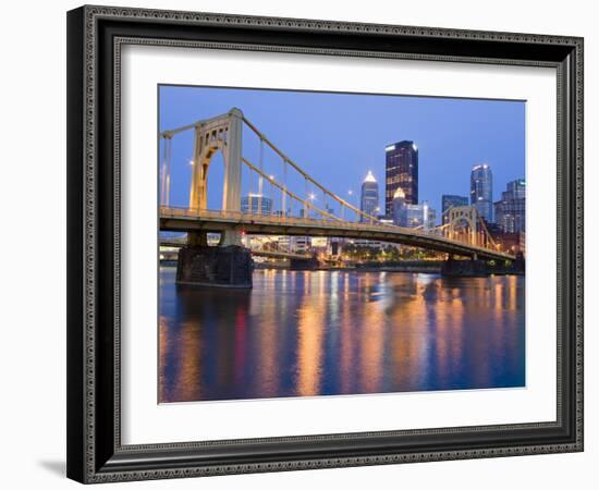 Andy Warhol Bridge (7th Street Bridge) over the Allegheny River, Pittsburgh, Pennsylvania, United S-Richard Cummins-Framed Photographic Print