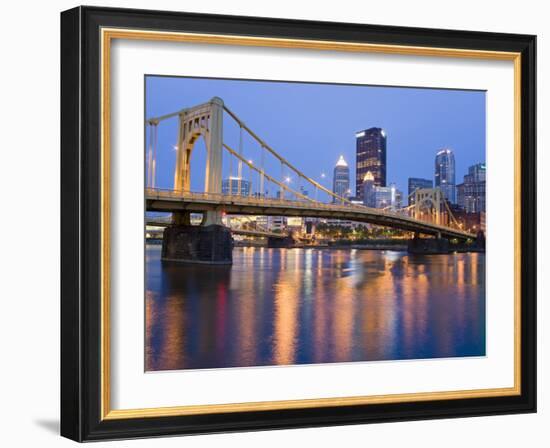 Andy Warhol Bridge (7th Street Bridge) over the Allegheny River, Pittsburgh, Pennsylvania, United S-Richard Cummins-Framed Photographic Print