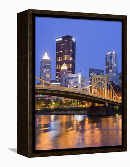 Andy Warhol Bridge (7th Street Bridge) over the Allegheny River, Pittsburgh, Pennsylvania, United S-Richard Cummins-Framed Premier Image Canvas