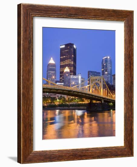 Andy Warhol Bridge (7th Street Bridge) over the Allegheny River, Pittsburgh, Pennsylvania, United S-Richard Cummins-Framed Photographic Print