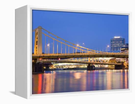 Andy Warhol Bridge (7th Street Bridge) over the Allegheny River, Pittsburgh, Pennsylvania, United S-Richard Cummins-Framed Premier Image Canvas