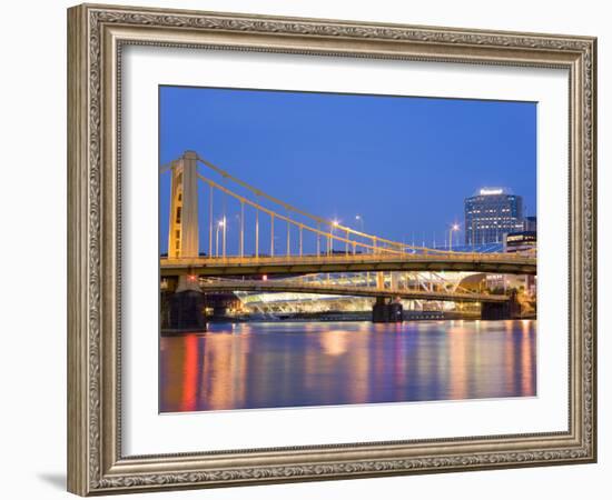 Andy Warhol Bridge (7th Street Bridge) over the Allegheny River, Pittsburgh, Pennsylvania, United S-Richard Cummins-Framed Photographic Print