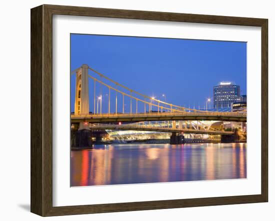 Andy Warhol Bridge (7th Street Bridge) over the Allegheny River, Pittsburgh, Pennsylvania, United S-Richard Cummins-Framed Photographic Print