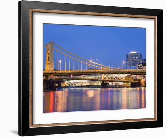 Andy Warhol Bridge (7th Street Bridge) over the Allegheny River, Pittsburgh, Pennsylvania, United S-Richard Cummins-Framed Photographic Print