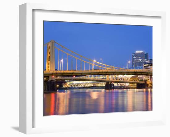 Andy Warhol Bridge (7th Street Bridge) over the Allegheny River, Pittsburgh, Pennsylvania, United S-Richard Cummins-Framed Photographic Print