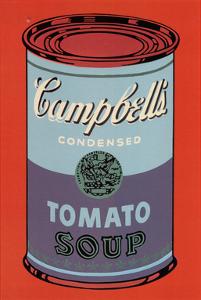 Campbell's Soup Can, 1965 (Blue and Purple) by Andy Warhol